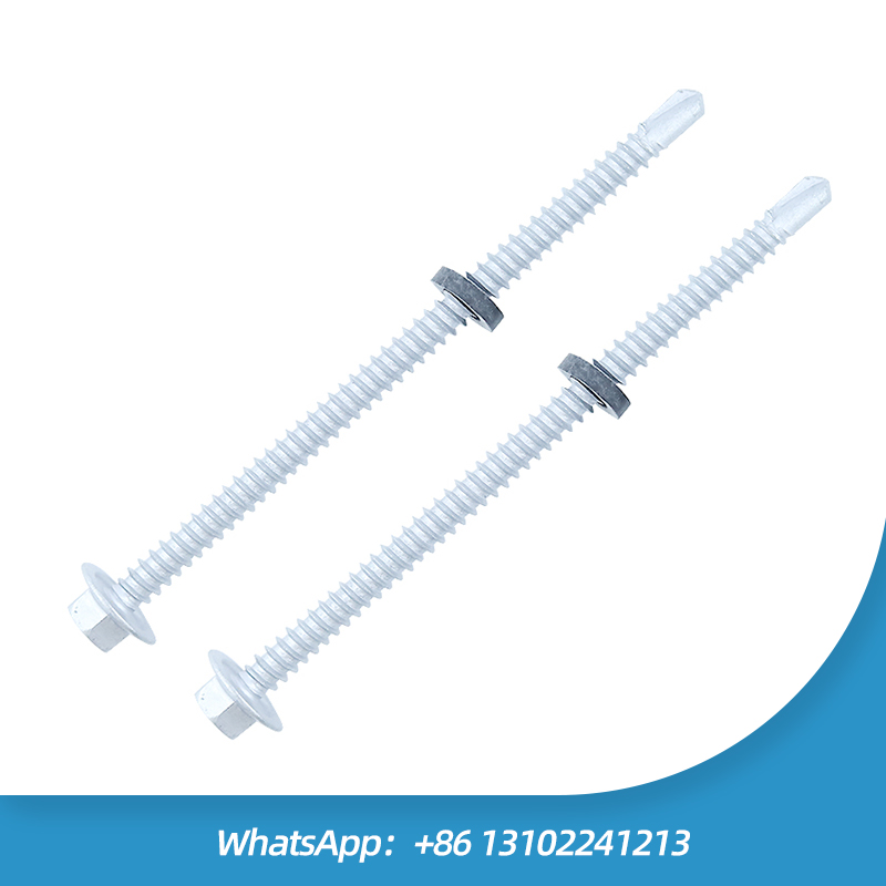 Dacromet Self Drilling Hex Head Screws With Rubber/EPDM Washer